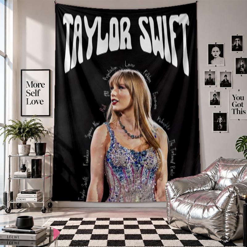 Wall TapestryTaylor Swift Art Hanging Cloth Decorative Background Cover for Room Decoration