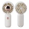 Hand Held Fan Outdoor Portable USB Rechargeable Small Pocket Desk Fan for Students White