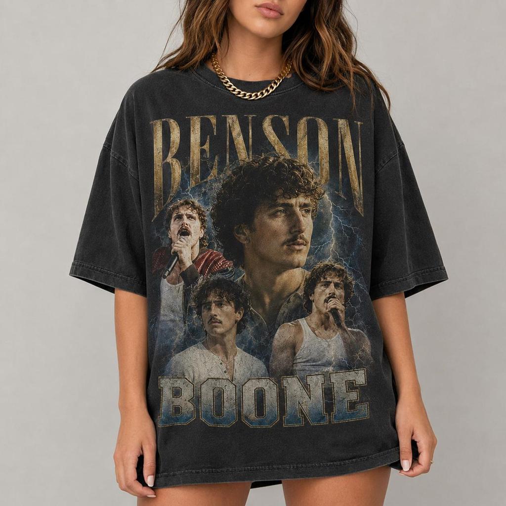 Singer Vintage Concert Graphic Tee, Retro Music Fan T-Shirt, Oversized Washed Style