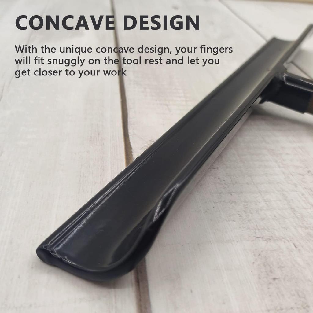 12 Inch Lathe Tool Rest 1 Inch Post Stainless Steel Wood Lathe Tools Rest, Tool Rest for Wood Lathe