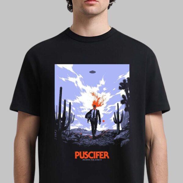 Puscifer Sessanta 2.0 Gig Poster For Show In Las Vegas Nevada At PH Live T-shirt L