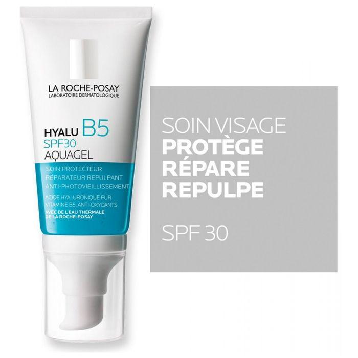 La Roche-Posay Hyalu B5 Spf30 Aquagel Soin Protecteur Réparateur Repulpant Anti-Photovieillissement à l'Acide Hyaluronique 50 ml