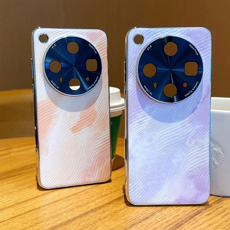 For OPPO Find X8S X8S Plus Plating Watercolor Brilliant Texture Drop Resistant Fingerprint Phone Case