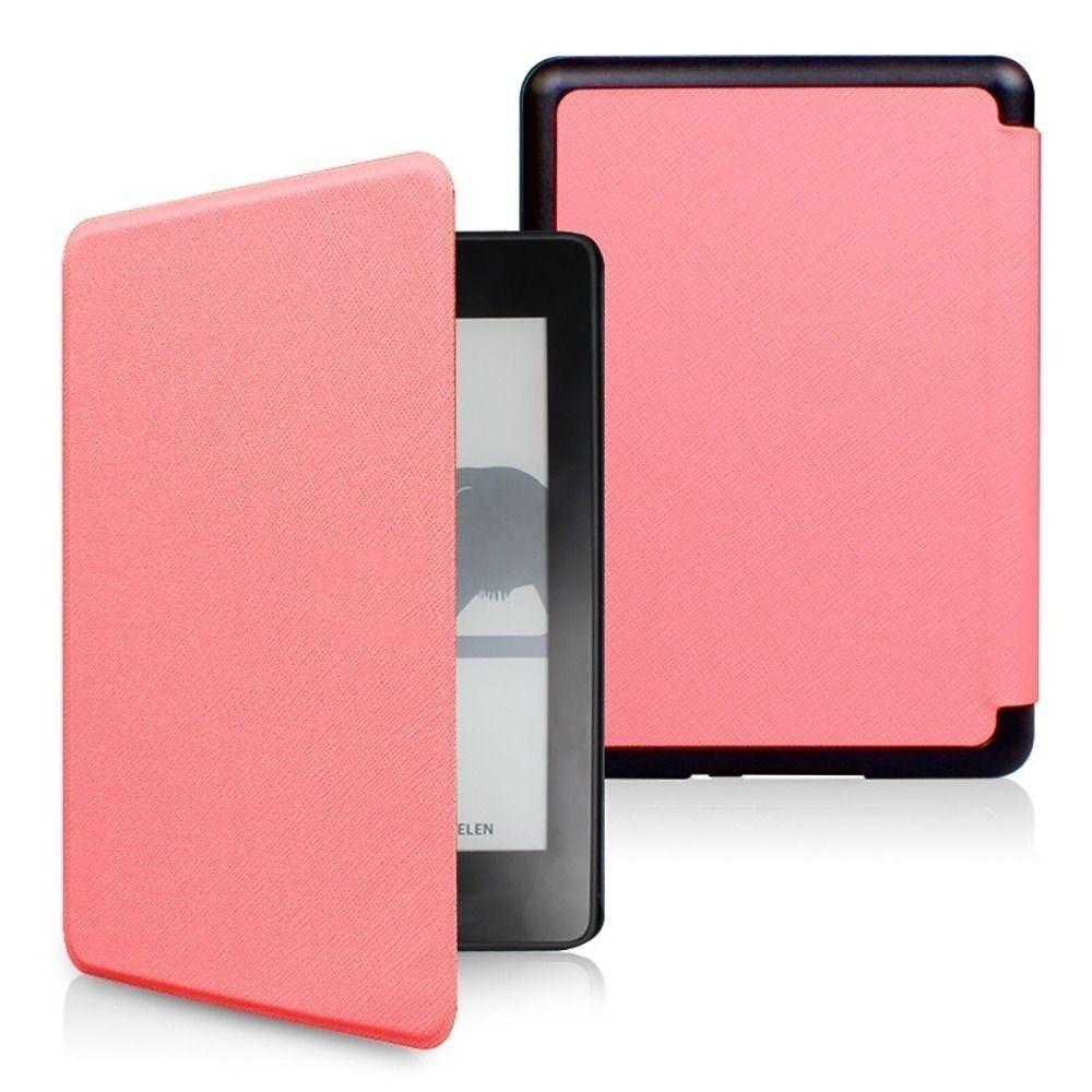

PU Leather E-Reader Protective Shell Anti Scratch Smart Cover for Kindle 2024 6 (12th Generation) розовый