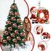 26 Letter Christmas Ornaments Set, 2D Hanging Decorations, 0.33 Thick