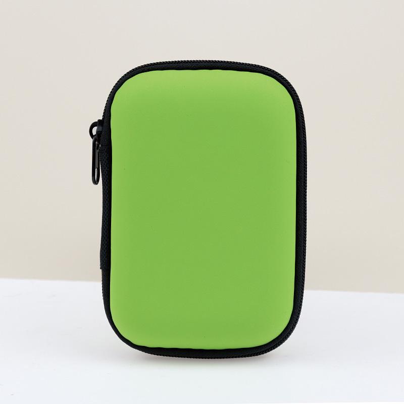 Eva Storage Bag for Earphones, CCD Camera, and Data Cable - Compact PU Zipper Design