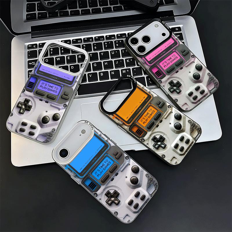 Game Console Fashion Boy Soft Phone Case for iPhone 15 16 17 Pro Max 17Air 16E 14 Plus 13 12 Mini Shockproof Cover Back Shell