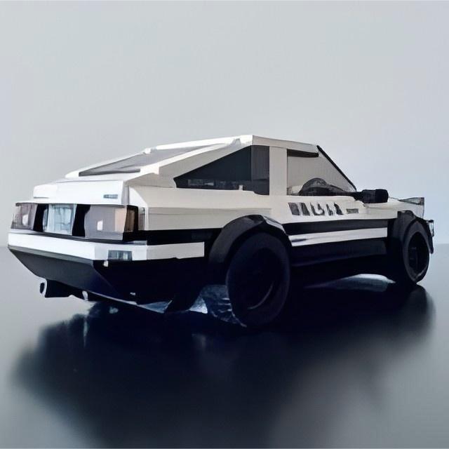 Na stanie: MOC AE86 Samochód Sportowy Speed Champion Klocki Kompatybilne z Lego.