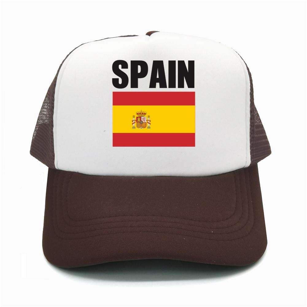 Flag Of Spain Baseball Cap For Women Unisex Country Proud Mesh Net Trucker Hats Summer Breathable Snapback Dad Gift Caps
