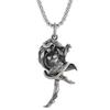 Hell Death Scythe Necklace Pendant Gothic Mysterious Devil Necklace Men\'s Personality Punk Retro Halloween Trend Jewelry