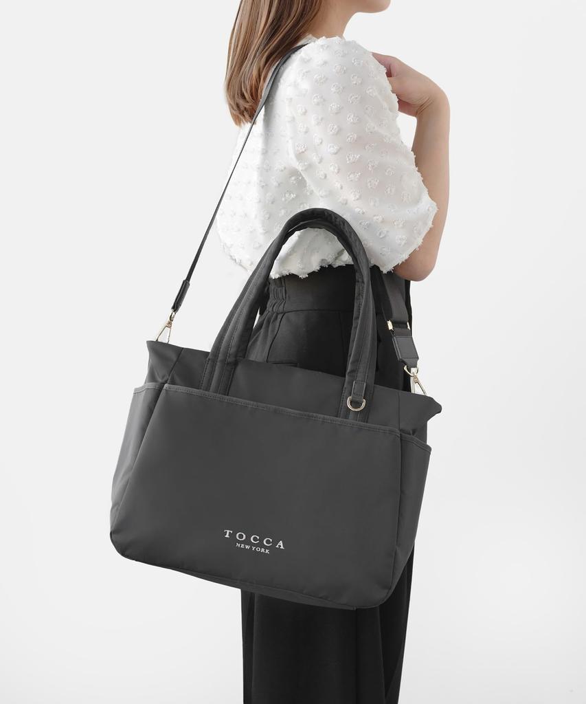 [TOCCA] [Online & Select Stores Only - Eco-Friendly Materials] [A4 Size] TRAVERSA MOTHERS TOTE Diaper Bag (Light Gray)