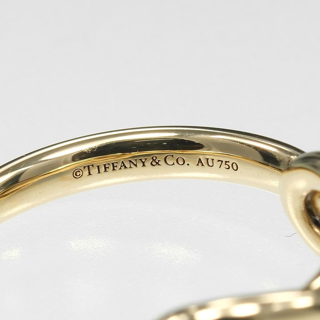 TIFFANY&Co. Infinity Ring K18 yellow gold #4.5(US Size) 4g Women Used