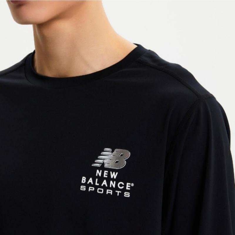 New Balance Long Sleeve Tee Kqj Nbnde22613 19 Common Basic Long Sleeve Rash Guard  Stand