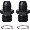 Flare To 5/8-20 Male Carburetor Fuel Inlet Fitting  8AN To 5/8-20 Black - 2PCS