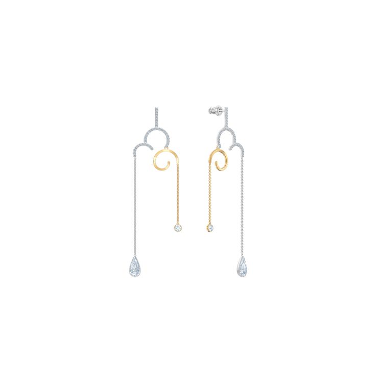 Swarovski My Hero Cloud Element Modern Style Earrings Women Earrings 5500974 White Gold-Plated/Gold