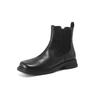 2025 Winter/Autumn Chelsea Boots Genuine Leather Shoes for Women Retro Boots Round Toe Ankle Boots British Style Women Shoes