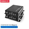Yeren Broadcast Grade 4-Channel Unidirectional Audio Fiber Optic Extender