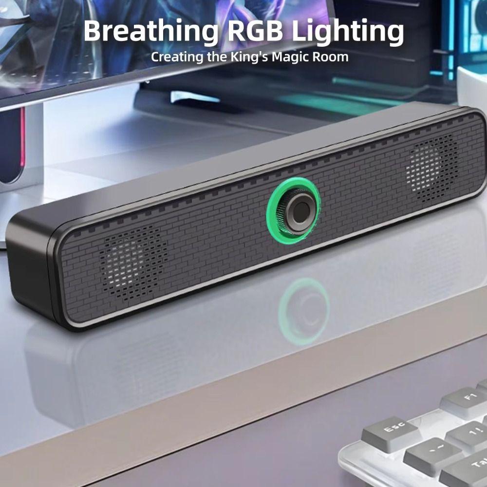 Home Theater Soundbar Speaker USB Powered Wired Soundbar Surround Sound PC Soundbar Gaming