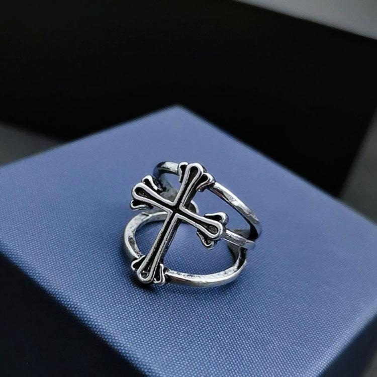 Men's Vintage Cross Antique Ring