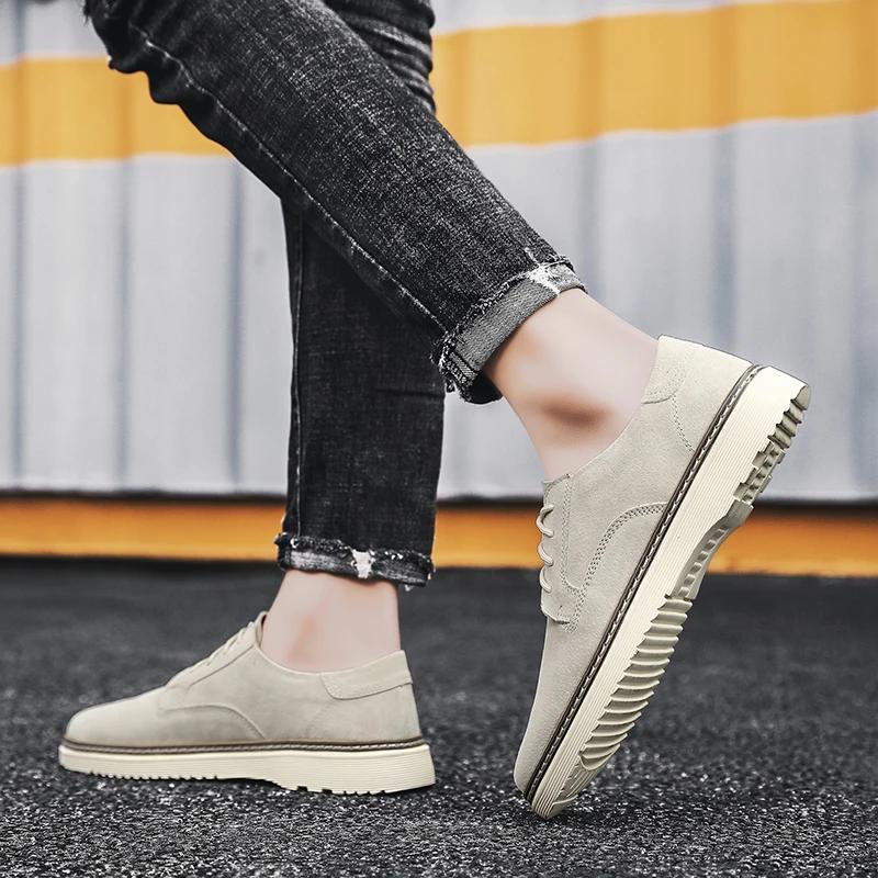 Модная мужская повседневная обувь на шнуровке — фото 4