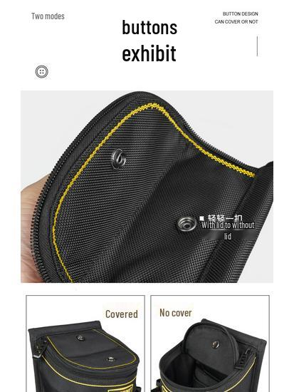 Multifunctional Electrician Tool Waist Bag with Thicker Cover and Carpenter Pocket