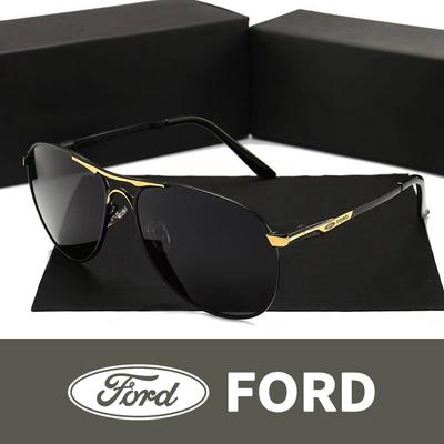 Car Sticker Men's Polarized Sunglasses Men Women Driving Pilot Vintage Sun Glasses For Ford Fiesta Fusion Mondeo Mustang Ranger