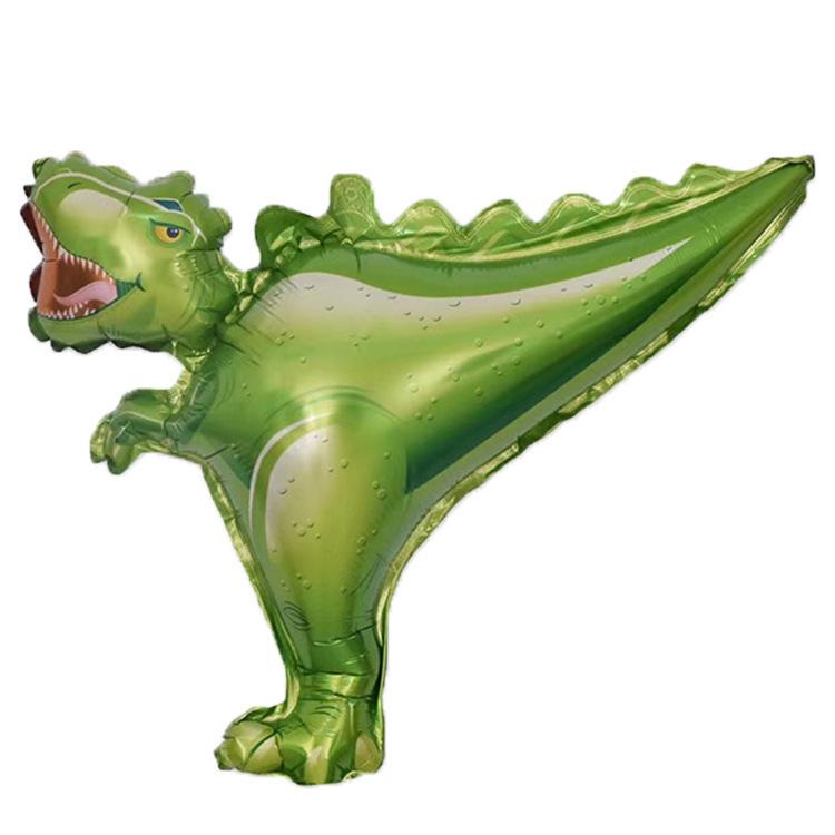 Spot Large Dinosaur Aluminum Film Balloon Tyrannosaurus Rex Neck Aluminum Foil Balloon Birthday Decoration Aluminum Film Balloon Set