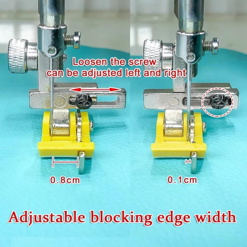 0.1-0.8cm Width Adjustable Sewing Machine Presser Foot KT-18 With Plastic Presser Foot Base Press Foot Oxford Edge Guide Plastic