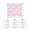 My Melody Kawaii Flannel Throw Blanket Blanket for Bed Bedroom Ultra-Soft Bedding Throws