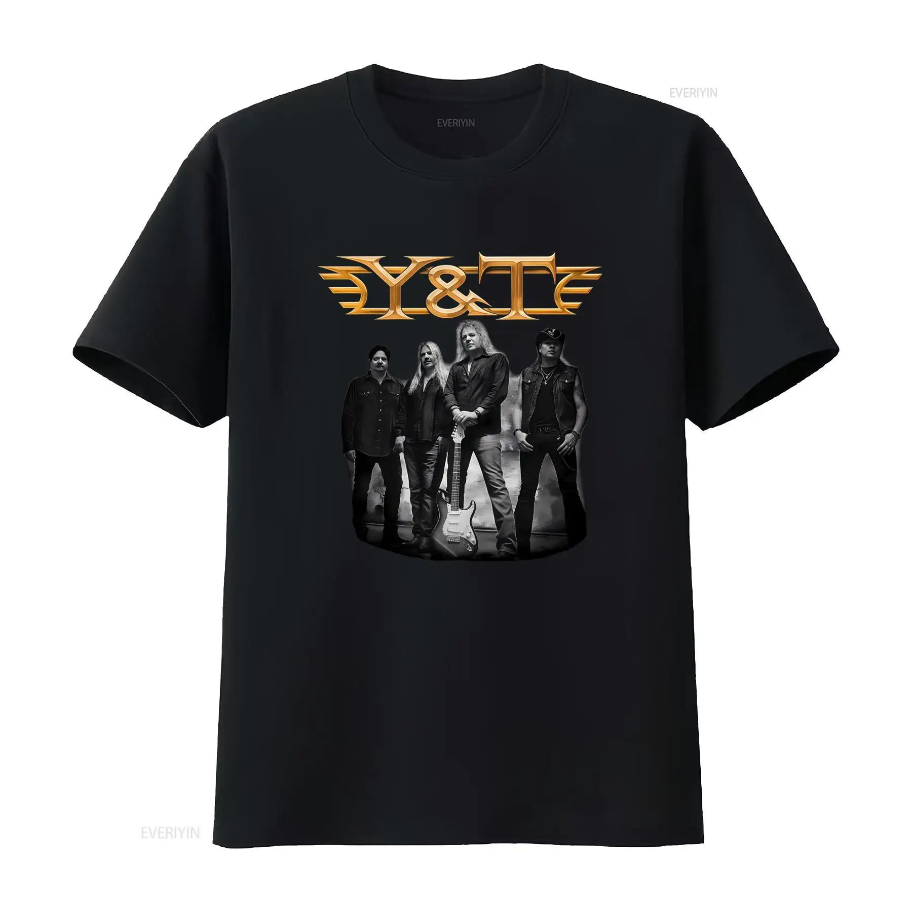 

New Y T Band Concert Live Design Rock Music Shirt for Fans S 5XL UM86 vintage Washed Stylish homme Versatile graphic Soft - M... S разноцветный