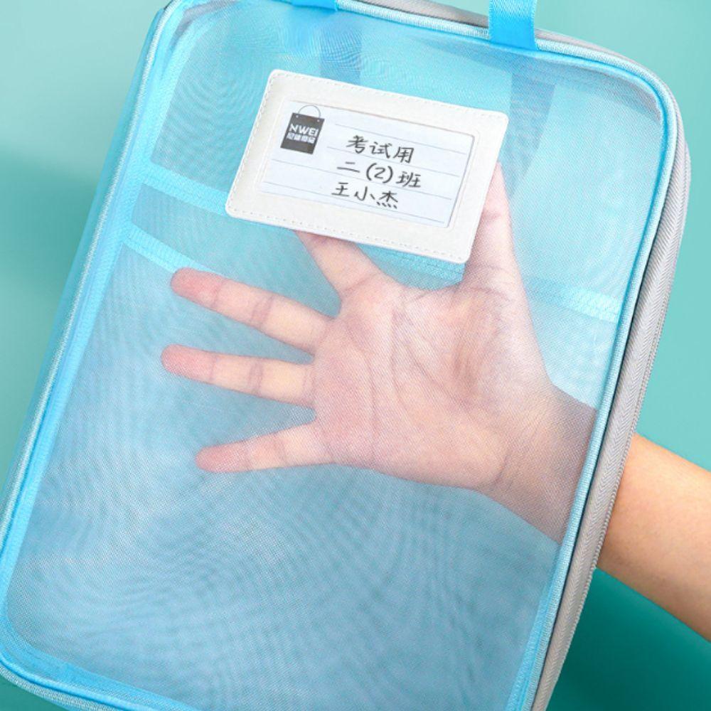 Three-layer Partition File Folder Bag Thickened Stationery Organizer Pouch  Students Gifts