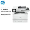 HP MFP 4104dw A4 Black & White Laser Multifunction Printer CN Plug (adapter Included)