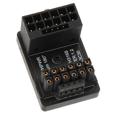 ATX 16Pin Male To 16pin Female 180 Degree Angled Adapter 12V PCIe5.0 HPWR GPU U Turn Angle