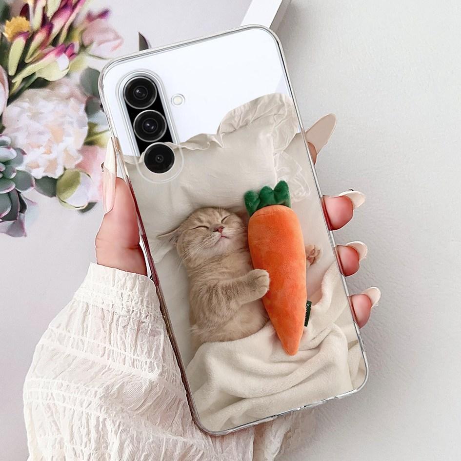 For Samsung Galaxy A26 A36 A56 5G Case 2024 New Stylish Flower Soft Clear Silicone Back Cover For Samsung A36 5G SM-A366B Bumper