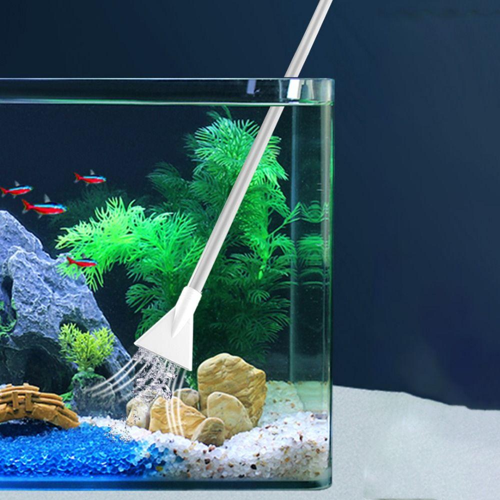 Removable Fish Tank Gravel Filter 1.9M Fish Tank Water Changer Siphon Water Pump Cleaner  Fish Tank