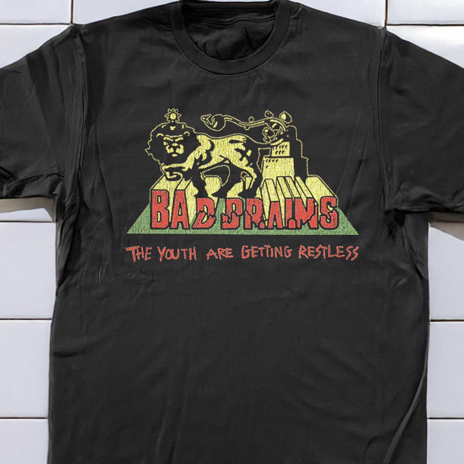 90 s Bad Brains The Youth Are Getting Restless Promo T-Shirt Black XXL S