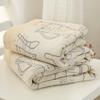 Four-layer Bamboo Cotton Towel Quilt Four-season Gauze Towel Blanket Bamboo Cotton Throw Blanket Student Comfort Quilt