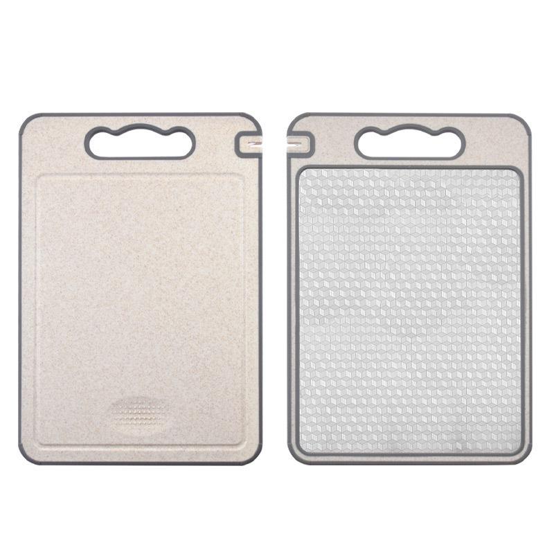 304 Stainless Steel, Dual-Sided, Anti-Mold Cutting Board with Edged Defrosting and PP Material for Household Use.