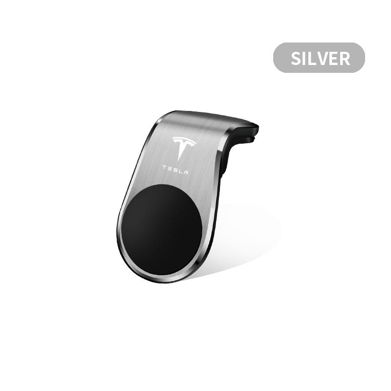Car Magnetic L-shaped Car Dedicated GPS Phone Holder Emblem For Tesla Model 3 Model X S 2016-2023  Model Y Decals TM3 TMX