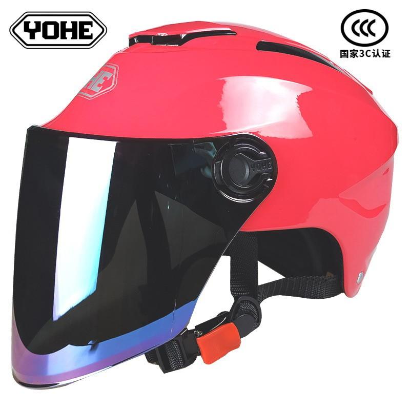 Eternal 365 Motosiklet Kaskı Yetişkinler ABS Yarım Kask 3C Sertifikalı UV Yağmur Korumalı