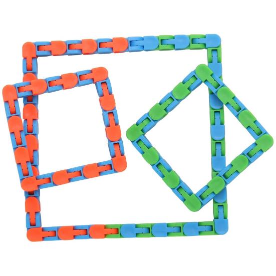 8Pcs Fidget Toy Wacky Tracks Stress Relief Toy Soothing Decompression Folding