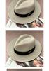 Unisex Panama Straw Hat: Adjustable Jazz Topper with Large Head Circumference, Sunshade, and UV Protection - Trendy All-Match Design.