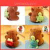 Capybara Plush Toy Rotating Turtle Keychain Gift For Girls