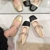 French evening breeze gentle single shoe women's new spring 2025 with skirt Mary Jane women's shoes pumps leather shoes