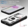 For Samsung Galaxy A35 5G Case TPU+PC Kickstand Phone Cover with Slide Lens Lid