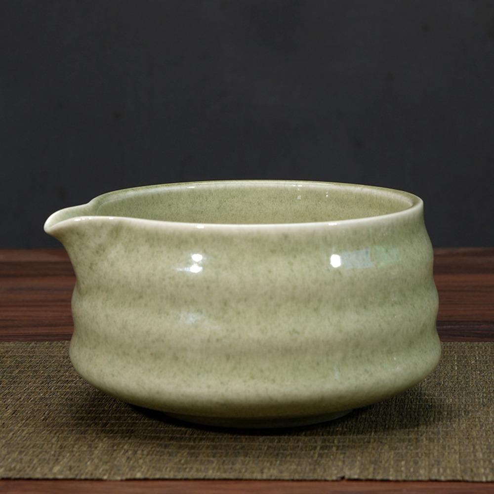 Matcha-vispestativ med stor kapasitet Glatt grønn te-kopp for tesett-tilbehør