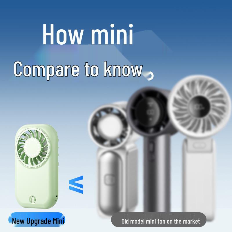 High-Speed Portable Pocket Fan: Rechargeable USB Mini Outdoor Handheld Fan