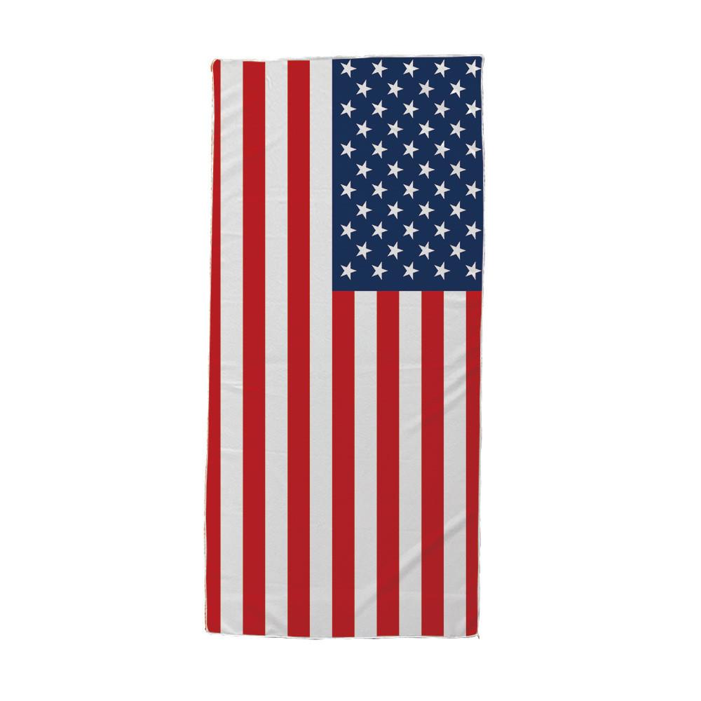 Ręcznik plażowy z flagą Wielkiej Brytanii z mikrofibry, dwustronny plusz, na wakacje letnie i nad basen
