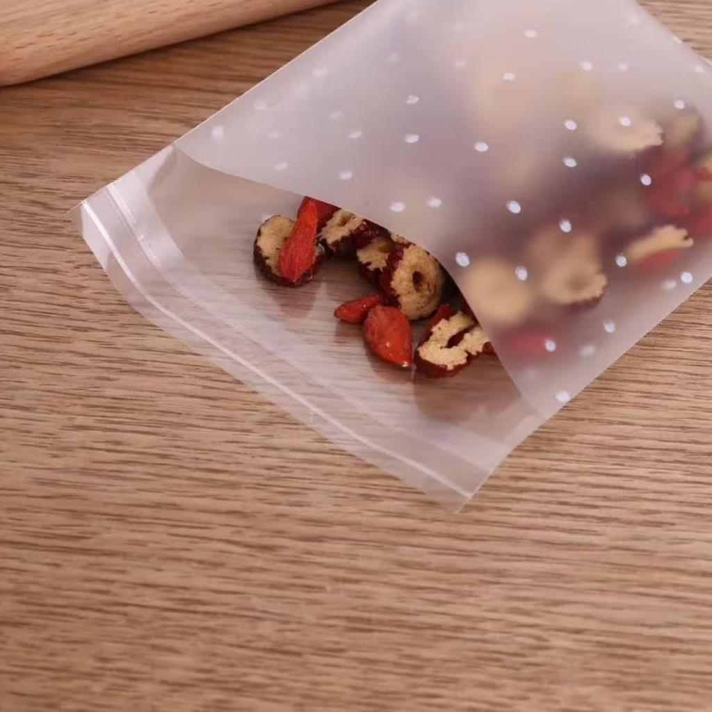 In-Stock Frosted Self-Adhesive Self-Sealing Cookie & Mooncake Bags - Small, Thickened Packaging for Food & Biscuits