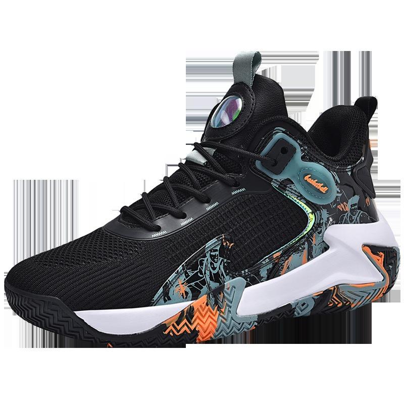 Neue Studenten Basketballschuhe Herrenschuhe Echter Kampf Jugend Dämpfung Gummisohle Ältere Kinder Sportschuhe Körpertest Sneaker